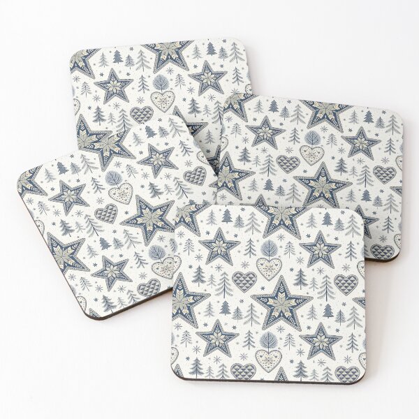Item preview, Nordic Valentine Folk Stars | Scandinavian Folk Geometry designed and sold by Shuga-Design.