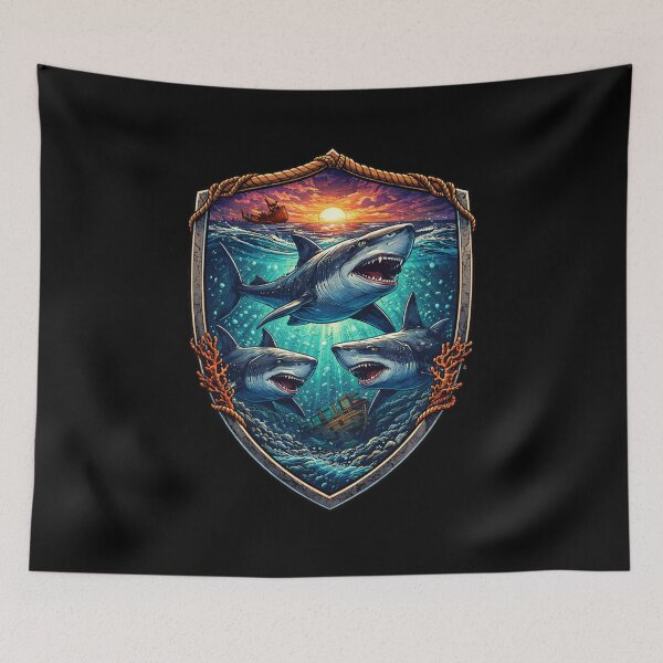 Item preview, Shark Sunset  designed and sold by Planetporridge.