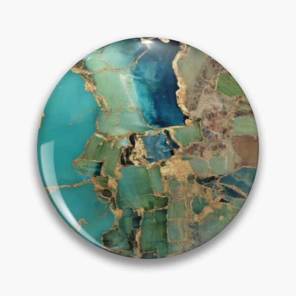 Item preview, Transformative Teal Kintsugi Mapscape designed and sold by Ewa Miller.