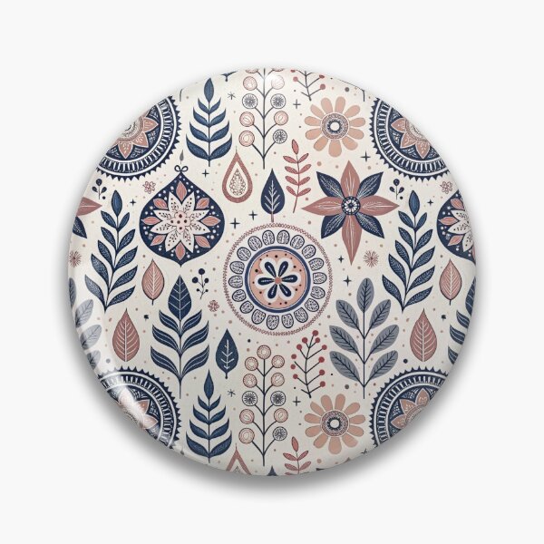Item preview, Nordic Rosette & Floral Folk | Scandinavian Romantic Symbols designed and sold by Shuga-Design.