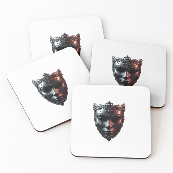 Item preview, Mysterious Venetian Masquerade Mask - Dark Gothic Metal Art designed and sold by UNITEDTASTES.