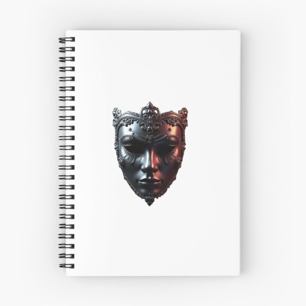 Item preview, Mysterious Venetian Masquerade Mask - Dark Gothic Metal Art designed and sold by birleşik zevkler.