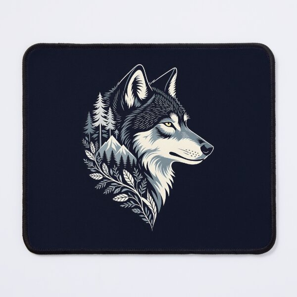 Item preview, Wolf silhouette designed and sold by PrintLabStudio.