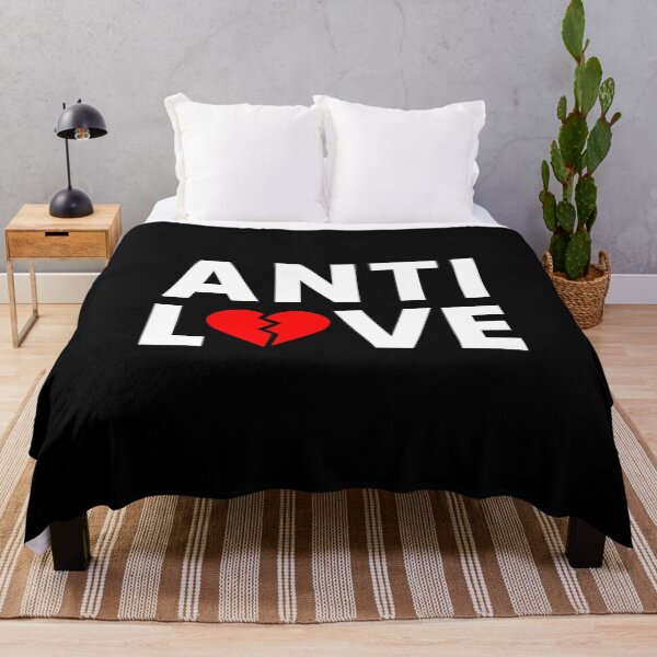 Item preview, Anti Love – Sarcastic Anti Valentine Broken Heart Typography designed and sold by Kewessthetic.