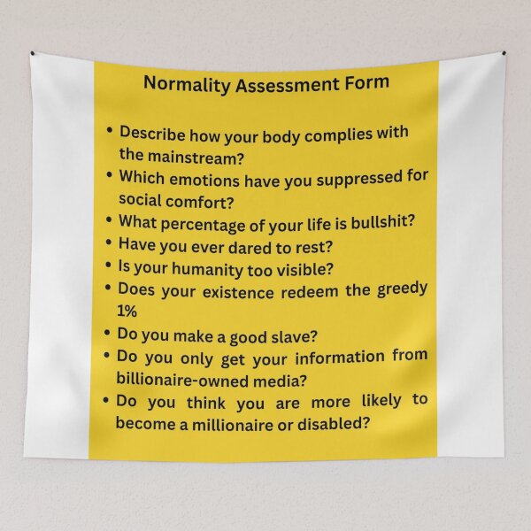 Item preview, Normality Assessment Form designed and sold by Dollysen.