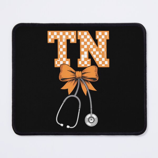 Item preview, US States TN Nurse Stethoscope Checkered Bow, Tennessee designed and sold by SyncSusscess.