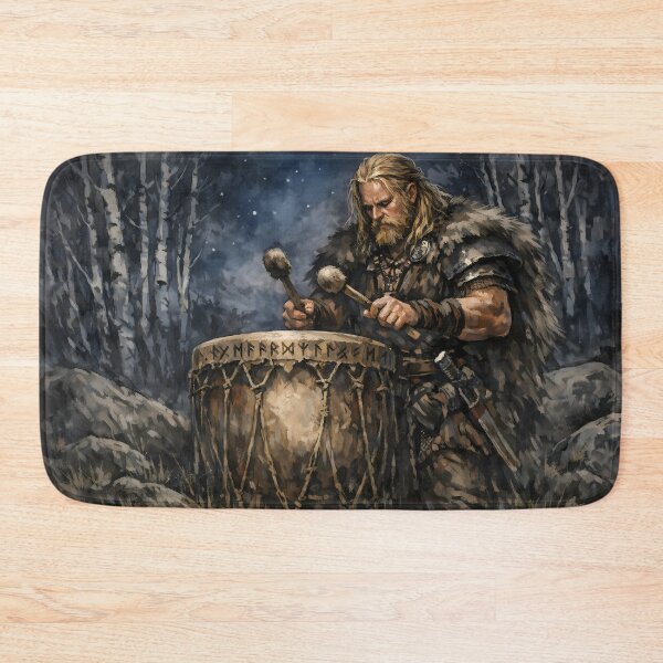 Item preview, Viking Drummer in Forest designed and sold by cuprum.