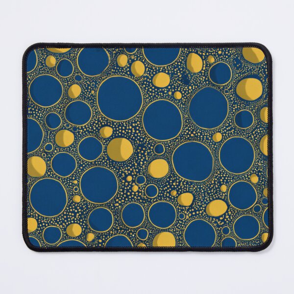Item preview, Cosmic Aura - Gilded Infinity Dots in Blue & Gold designed and sold by Ewa Miller.