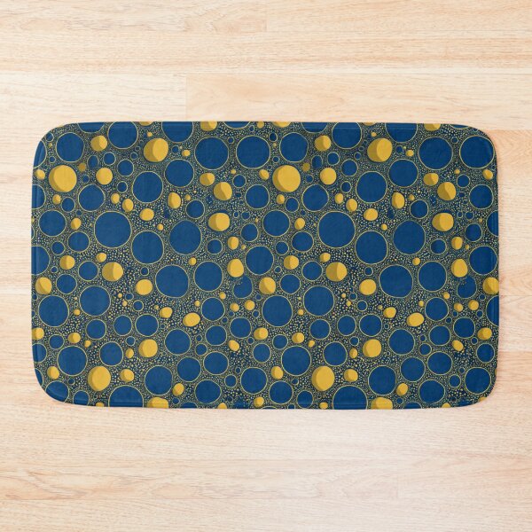 Item preview, Cosmic Aura - Gilded Infinity Dots in Blue & Gold designed and sold by Ewa Miller.