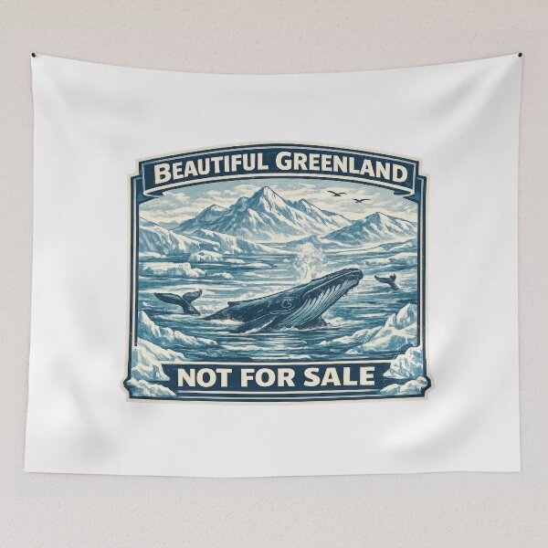 Item preview, Greenland Is Not for sale meme poster designed and sold by olenapetol.