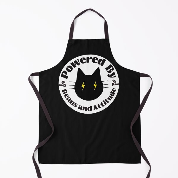 Item preview, Powered by Beans & Attitude - Minimalist Coffee Cat Logo Tee designed and sold by Feliciano3.