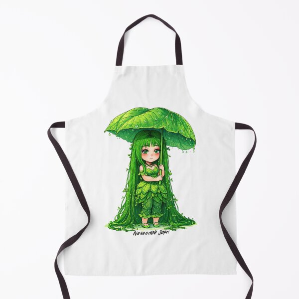 Item preview, Neveedah Jafri Character green moss leaves grass girl designed and sold by NeveedahJafri.