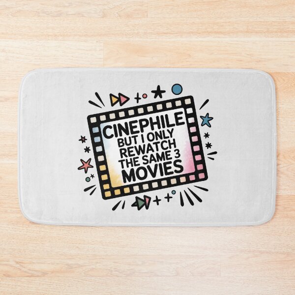 Item preview, Cinephile Rewatching The Same 3 Movies Funny Film Lover Art designed and sold by SplashTastic.