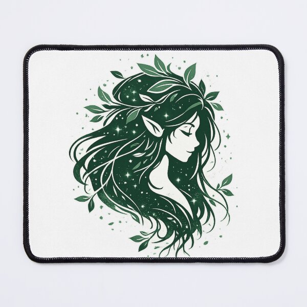Item preview, Mavka Forest Spirit – Minimal Fantasy Nature T-Shirt designed and sold by JordanInk Studio.