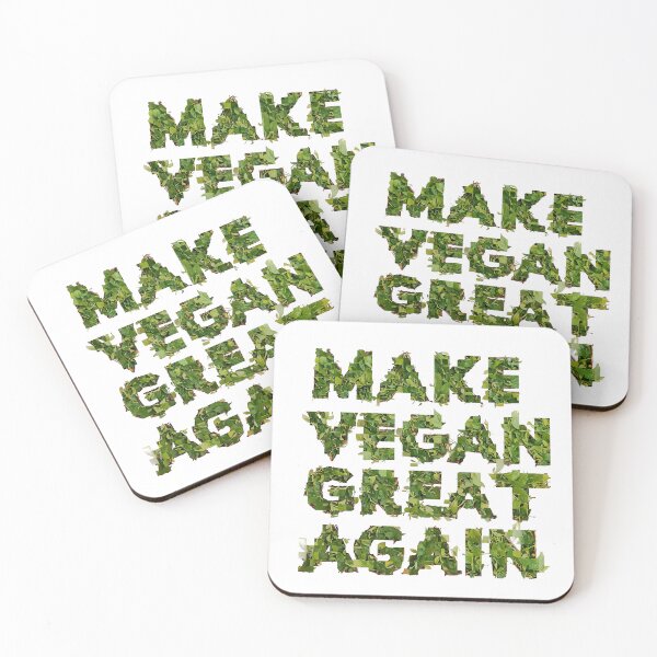 Item preview, Make Vegan Great Again – Green Leaf Typography designed and sold by v1per4ever.