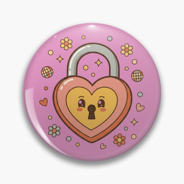 Item preview, You Are My Perfect Fit - Retro Valentine Lock designed and sold by ArtsByAdriana.
