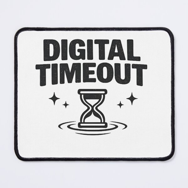 Item preview, Digital Timeout – Minimalist Hourglass Design for Digital Detox designed and sold by rolfzogg.