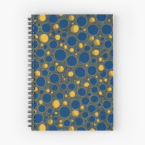 Item preview, Cosmic Aura - Gilded Infinity Dots in Blue & Gold designed and sold by Ewa Miller.