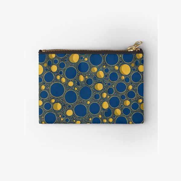 Item preview, Cosmic Aura - Gilded Infinity Dots in Blue & Gold designed and sold by Ewa Miller.