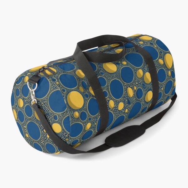 Item preview, Cosmic Aura - Gilded Infinity Dots in Blue & Gold designed and sold by Ewa Miller.