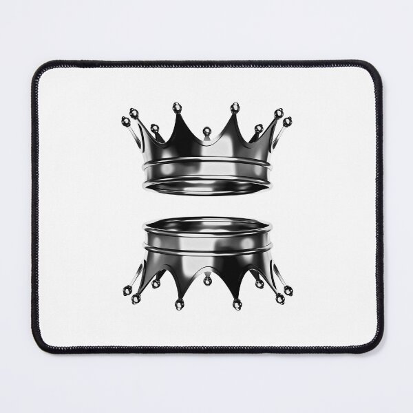 Item preview, Double Silver Crown - Reflected Chrome Royal Art designed and sold by birleşik zevkler.