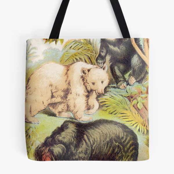 Item preview, Species of Bears vintage illustration art designed and sold by Vintage Designs +.
