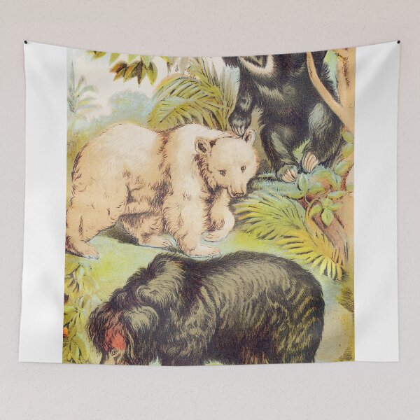 Item preview, Species of Bears vintage illustration art designed and sold by Vintage Designs +.
