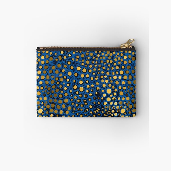 Item preview, Cosmic Aura: Gilded Infinity Dots in Blue & Gold designed and sold by Ewa Miller.
