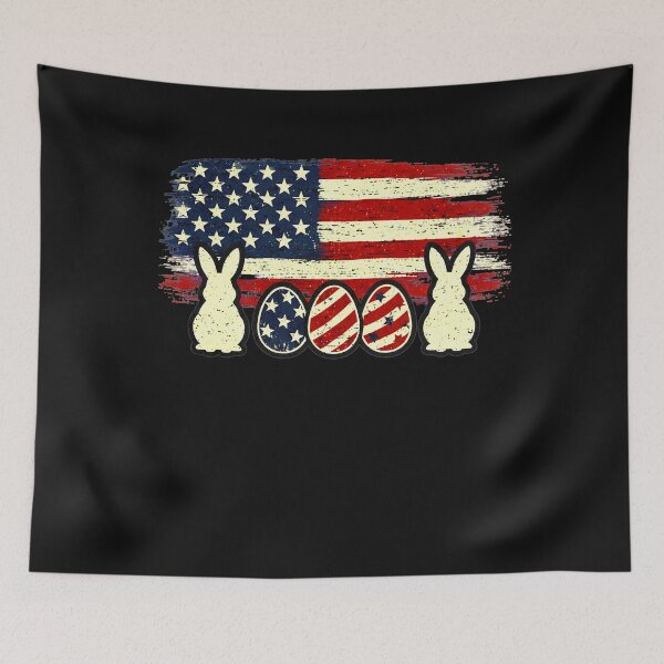 Item preview, Easter Egg Bunny American Flag Patriotic USA Men Women  designed and sold by clothesy7.