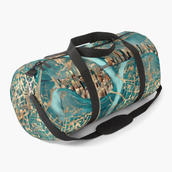 Item preview, Transformative Teal Kintsugi Mapscape designed and sold by Ewa Miller.