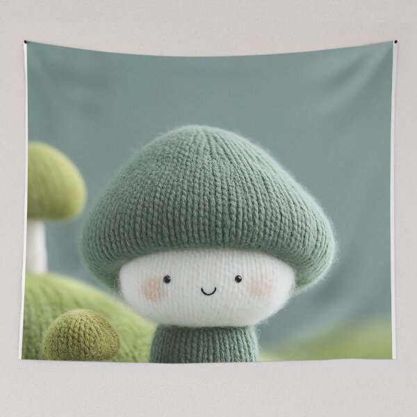 Item preview, Cute Knitted Mushroom – Kawaii Crochet Amigurumi designed and sold by v1per4ever.