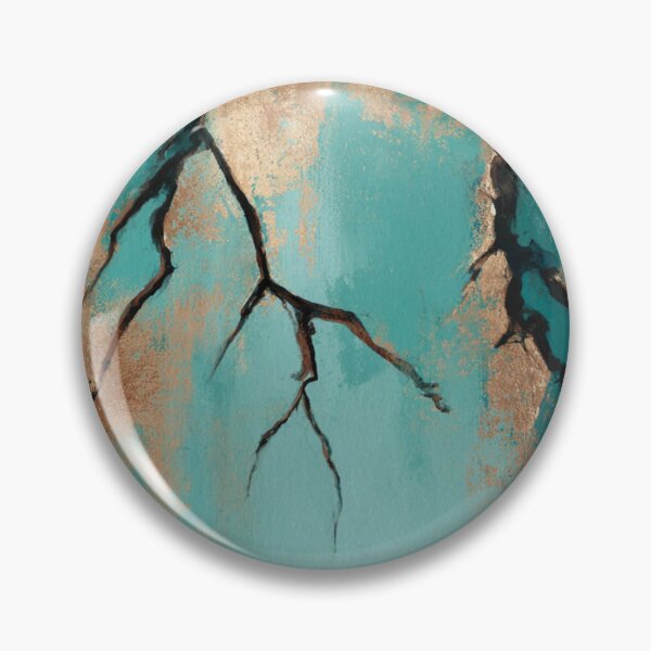 Item preview, Transformative Teal Kintsugi Mapscape designed and sold by Ewa Miller.