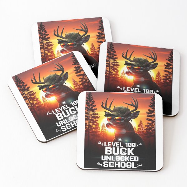 Item preview, Level 100 Buck Unlocked School Gamer Hunter Silhouette designed and sold by JaaCreativeShop.