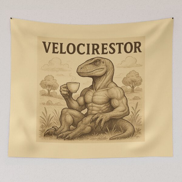 Item preview, Chill Jacked Velociraptor  designed and sold by SwoleSaurus.
