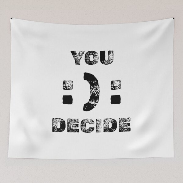 Item preview, Inspirational Motivation quote You Decide Face Emoji designed and sold by Artycom.