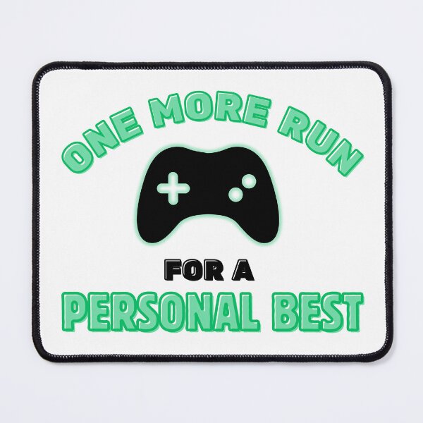 Item preview, One More Run for a Personal Best – Gamer Controller Graphic Design designed and sold by PHRASEandSTYLE.