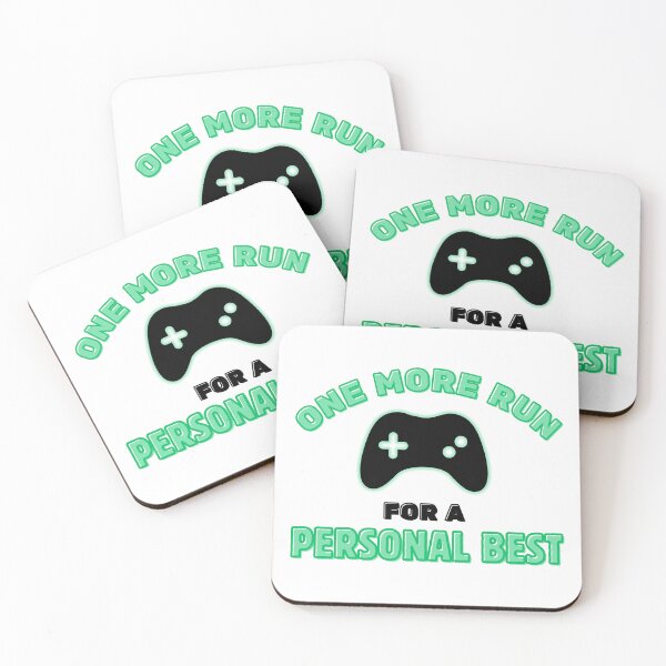 Item preview, One More Run for a Personal Best – Gamer Controller Graphic Design designed and sold by PHRASEandSTYLE.
