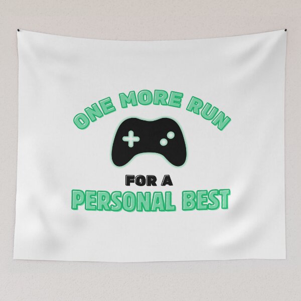 Item preview, One More Run for a Personal Best – Gamer Controller Graphic Design designed and sold by PHRASEandSTYLE.