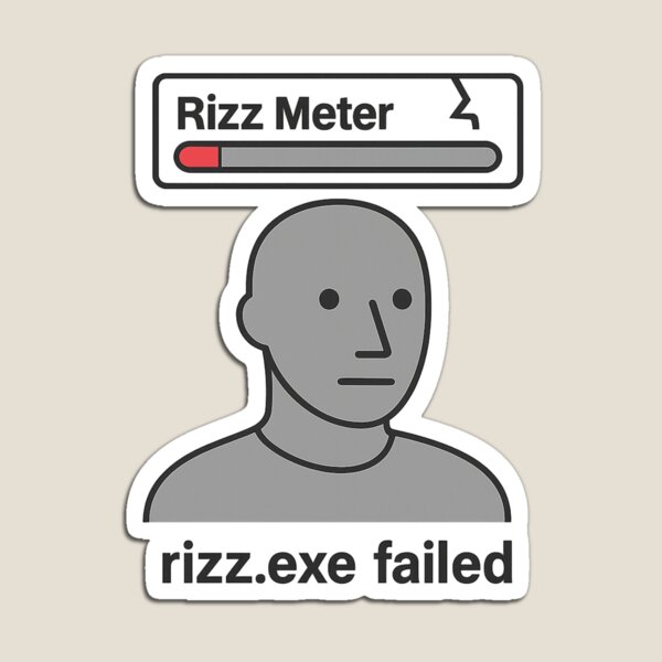 Item preview, Rizz – Rizz.exe NPC Meme Design designed and sold by NPCDegen.