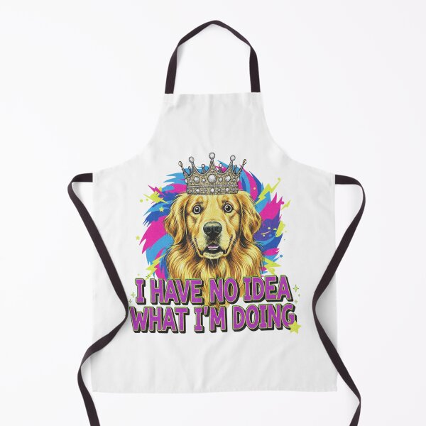 Item preview, Funny Golden Retriever Queen - No Idea What I'm Doing designed and sold by DisignByPrince.