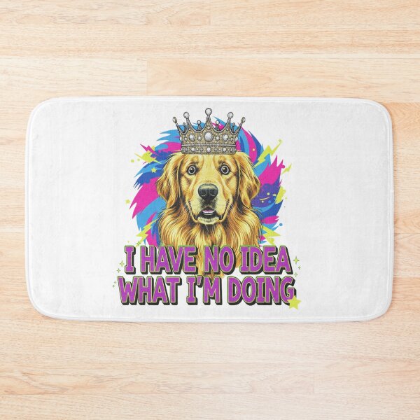 Item preview, Funny Golden Retriever Queen - No Idea What I'm Doing designed and sold by DisignByPrince.