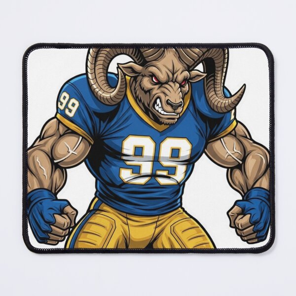 Item preview, Mighty Ram Football Player #99 - Blue and Gold designed and sold by Pandora´s Box.