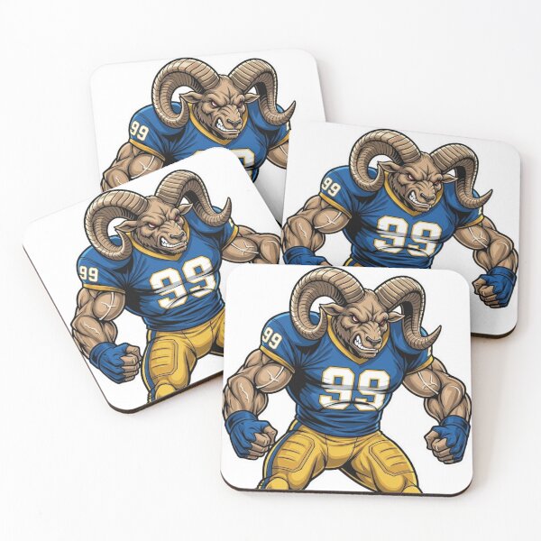 Item preview, Mighty Ram Football Player #99 - Blue and Gold designed and sold by Pandora´s Box.