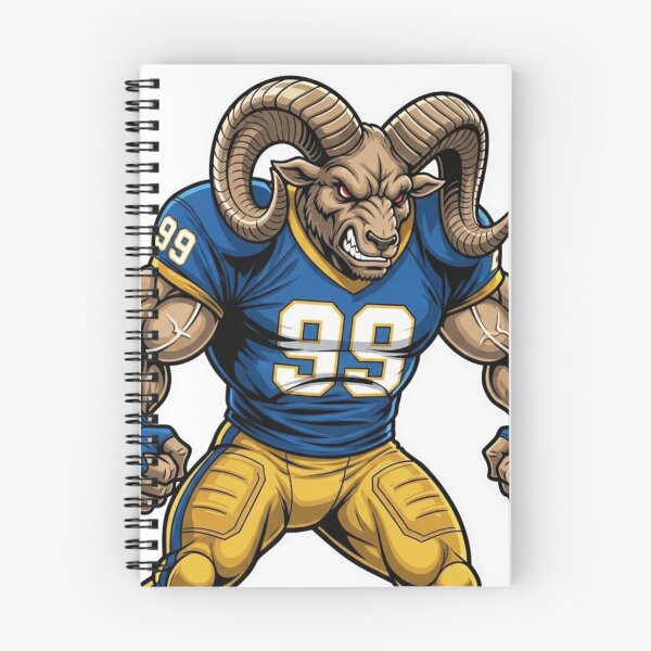 Item preview, Mighty Ram Football Player #99 - Blue and Gold designed and sold by Pandora´s Box.
