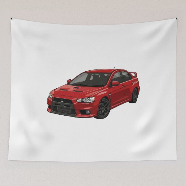 Artikelvorschau, Mitsubishi Lancer Evolution X rot entworfen und verkauft von dpCarDesign.