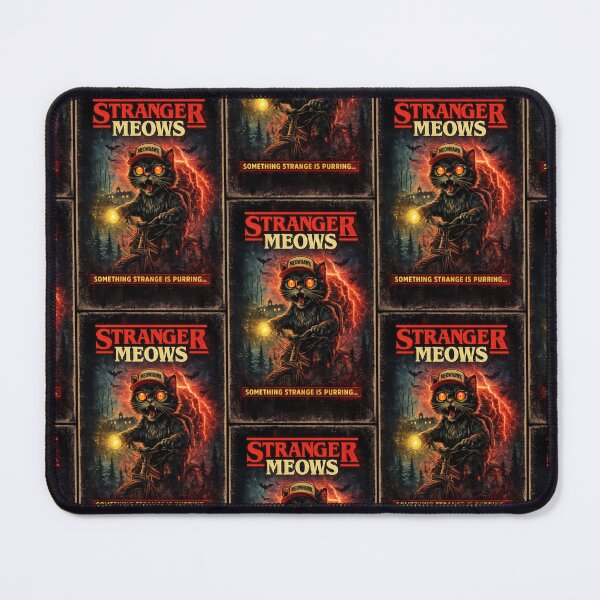 Item preview, Stranger Meows – Something Strange Is Purring designed and sold by PureXpress.