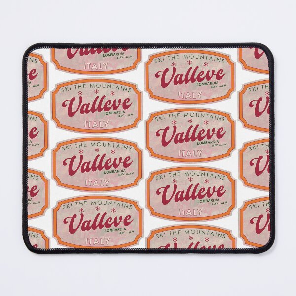 Item preview, Valleve, Italy, Lombardia, Ski, textured skiing badge designed and sold by Wanderful-roads.