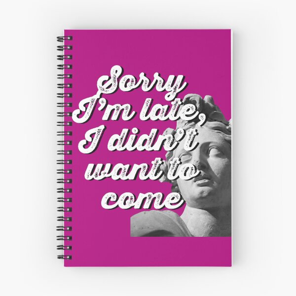 Item preview, Sorry I'm late, I didn't want to come (purple) designed and sold by WildBridDesign.