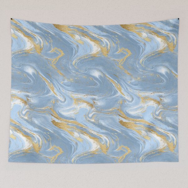 Item preview, Celestial Azure & Molten Gold Agate Dream designed and sold by Ewa Miller.