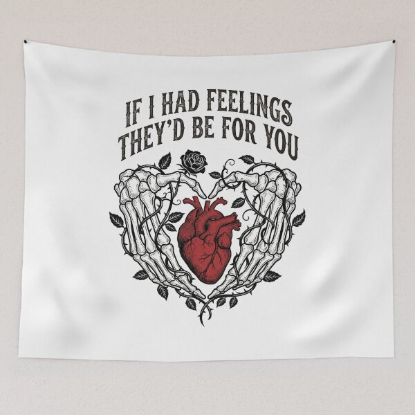 Item preview, If I Had Feelings They'd Be for You Skeleton Heart Valentine designed and sold by OlakunleOloroz.
